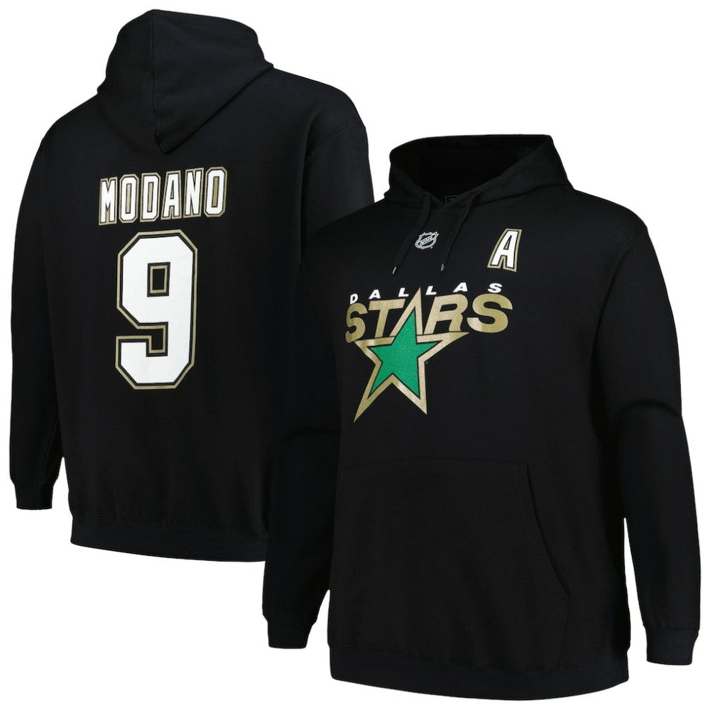 Mike Modano Dallas Stars - Mitchell & Ness Name & Number Pullover Hoodie Black