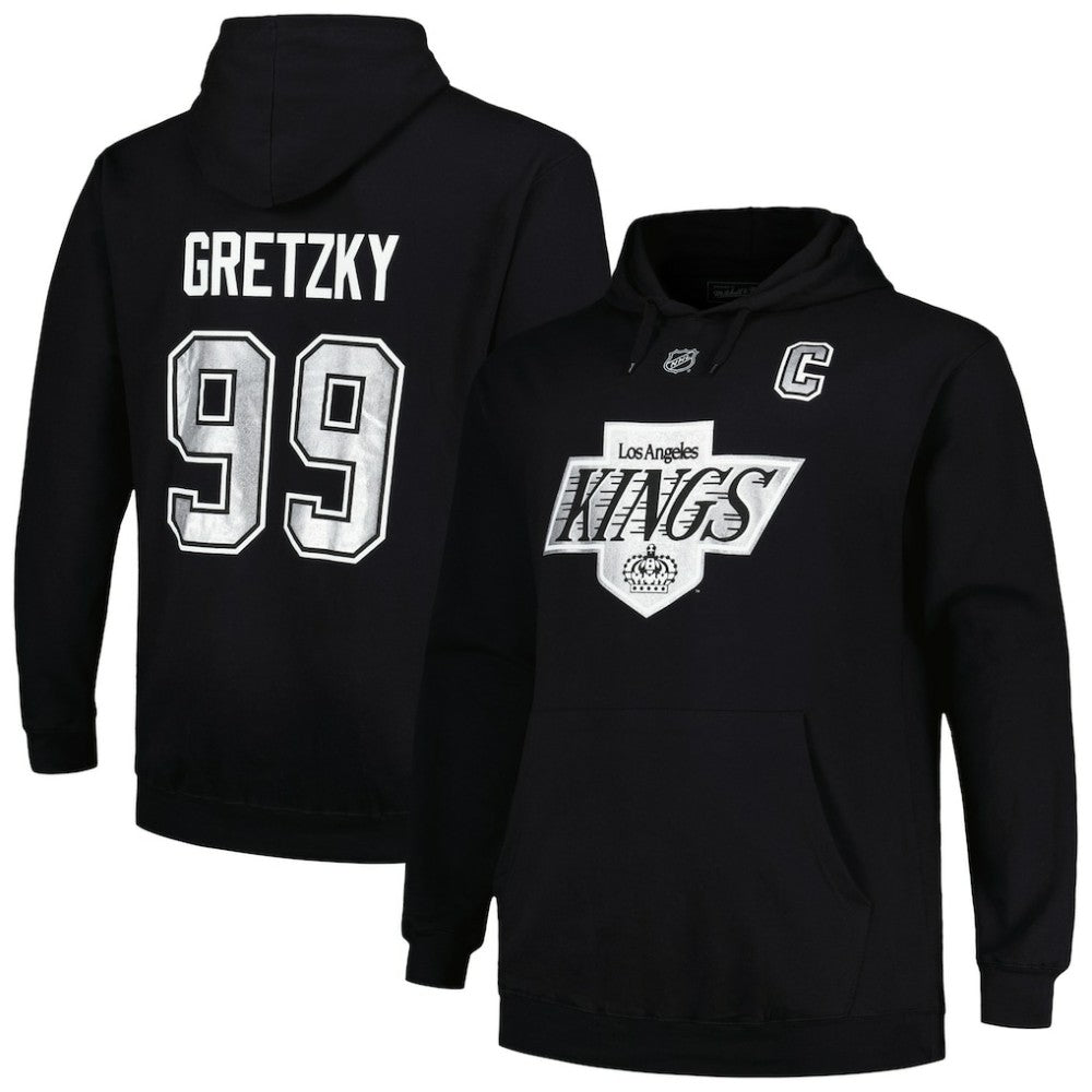 Wayne Gretzky Los Angeles Kings - Mitchell & Ness Name & Number Pullover Hoodie Black