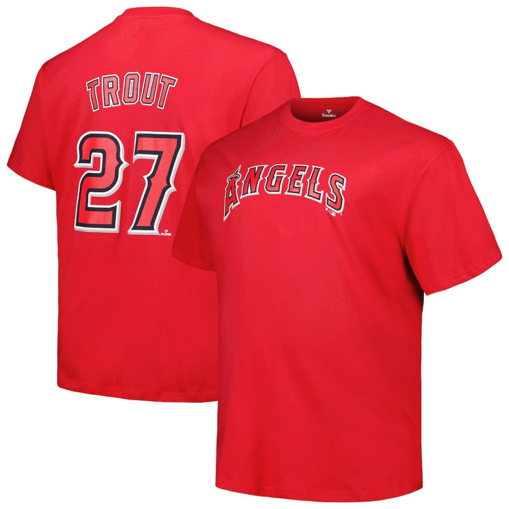 Mike Trout Los Angeles Angels Fanatics Big & Tall Name & Number T-Shirt Clearance