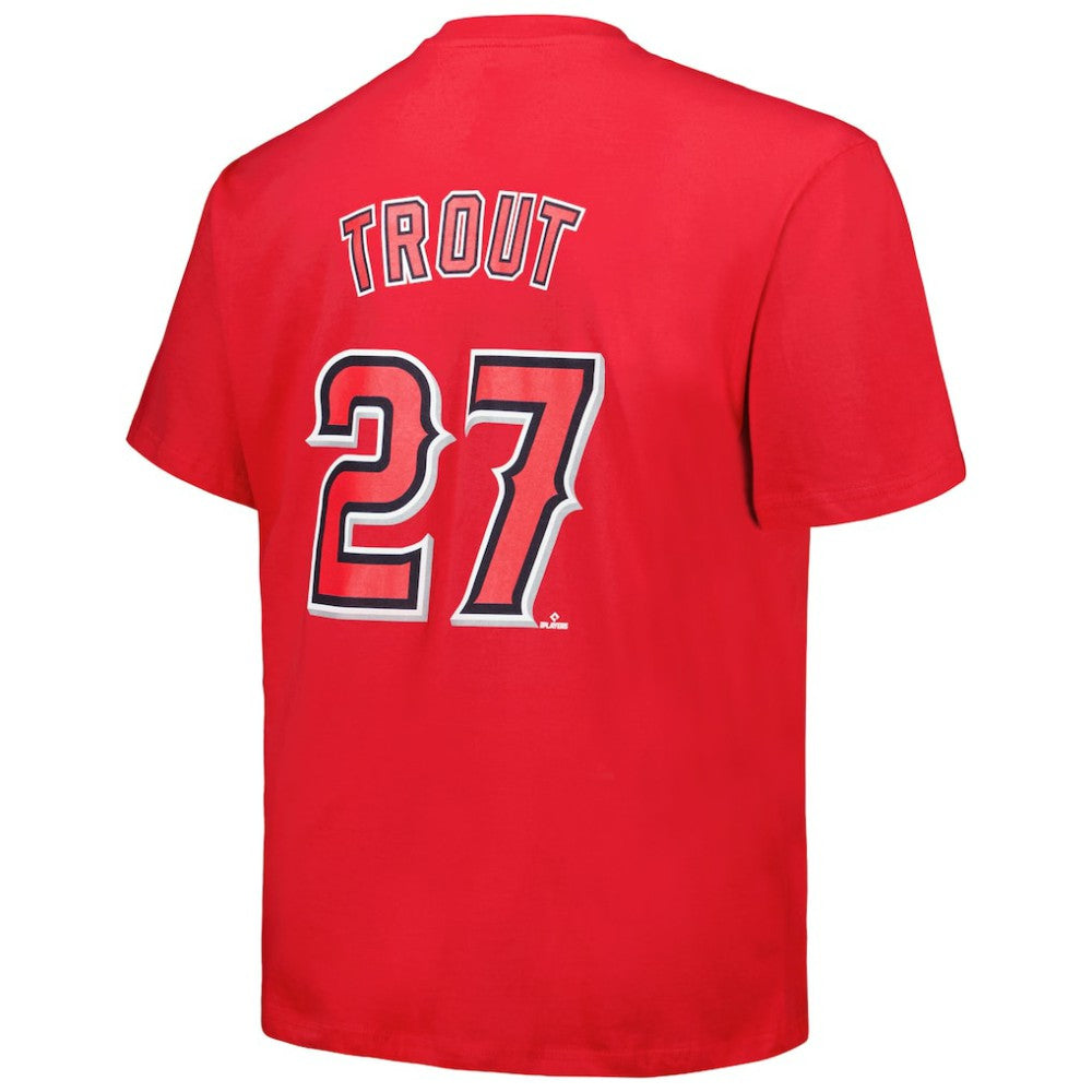 Mike Trout Los Angeles Angels Fanatics Big & Tall Name & Number T-Shirt Clearance