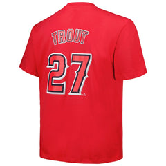 Mike Trout Los Angeles Angels Fanatics Big & Tall Name & Number T-Shirt Clearance