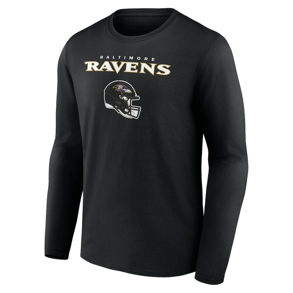 Lamar Jackson Baltimore Ravens Team Wordmark Long Sleeve T-Shirt Black - NFL