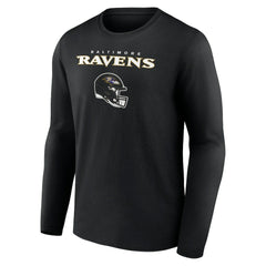 Lamar Jackson Baltimore Ravens Team Wordmark Long Sleeve T-Shirt Black - NFL