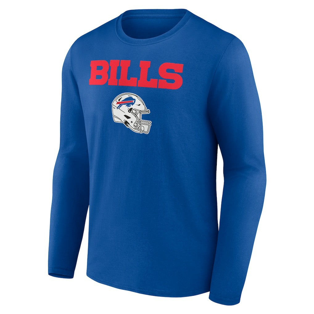 Josh Allen Buffalo Bills Team Wordmark Long Sleeve T-Shirt Royal - NFL