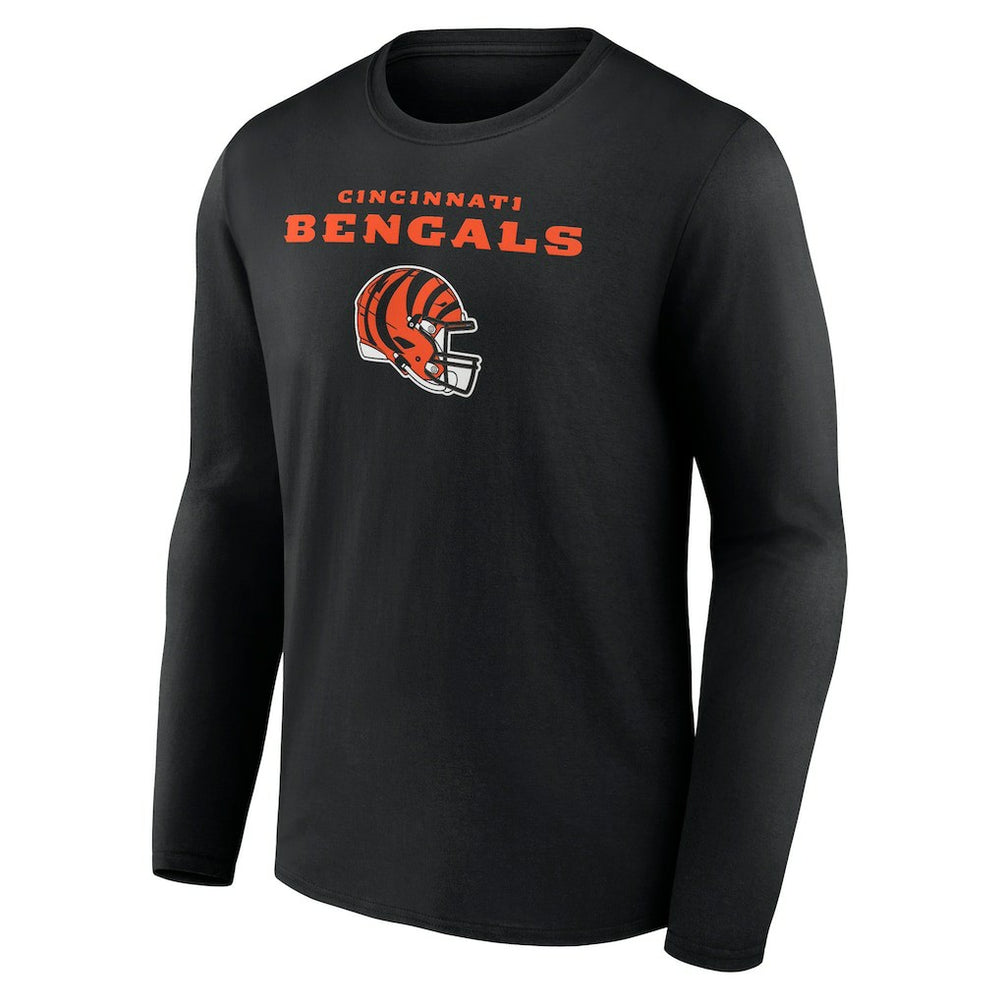 Joe Burrow Cincinnati Bengals Team Wordmark Long Sleeve T-Shirt Black - NFL