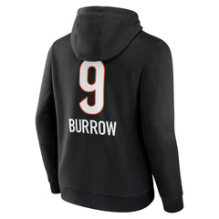 Joe Burrow Cincinnati Bengals Team Wordmark Pullover Hoodie Black - NFL