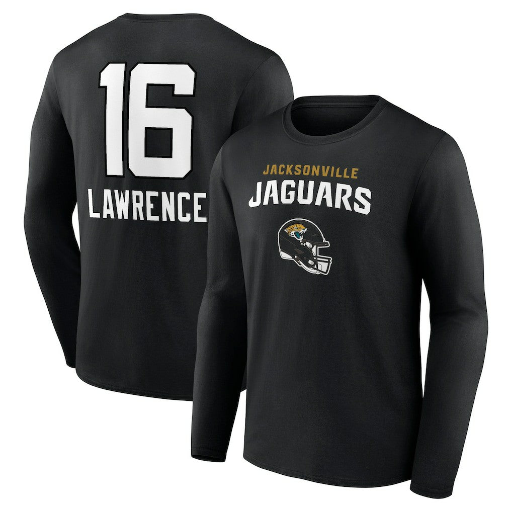 Trevor Lawrence Jacksonville Jaguars Team Wordmark Long Sleeve T-Shirt Black - NFL