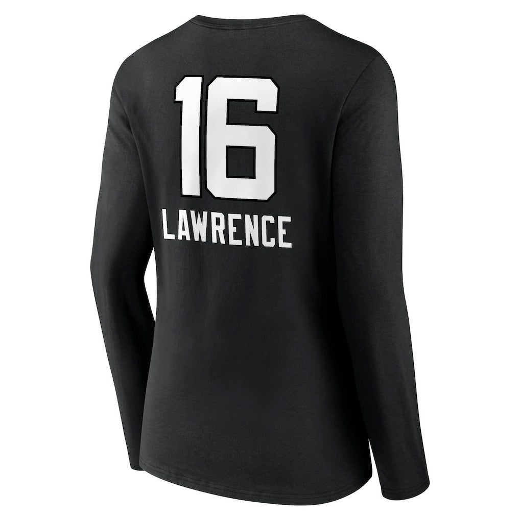 Trevor Lawrence Jacksonville Jaguars Women's Team Wordmark Long Sleeve V-Neck T-Shirt Black - NFL