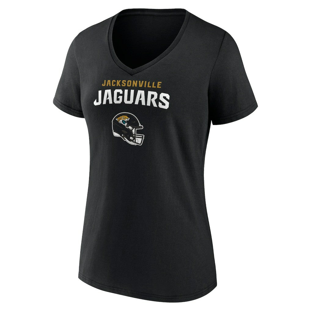 Trevor Lawrence Jacksonville Jaguars Women's Team Wordmark Name & Number V-Neck T-Shirt Black - NFL