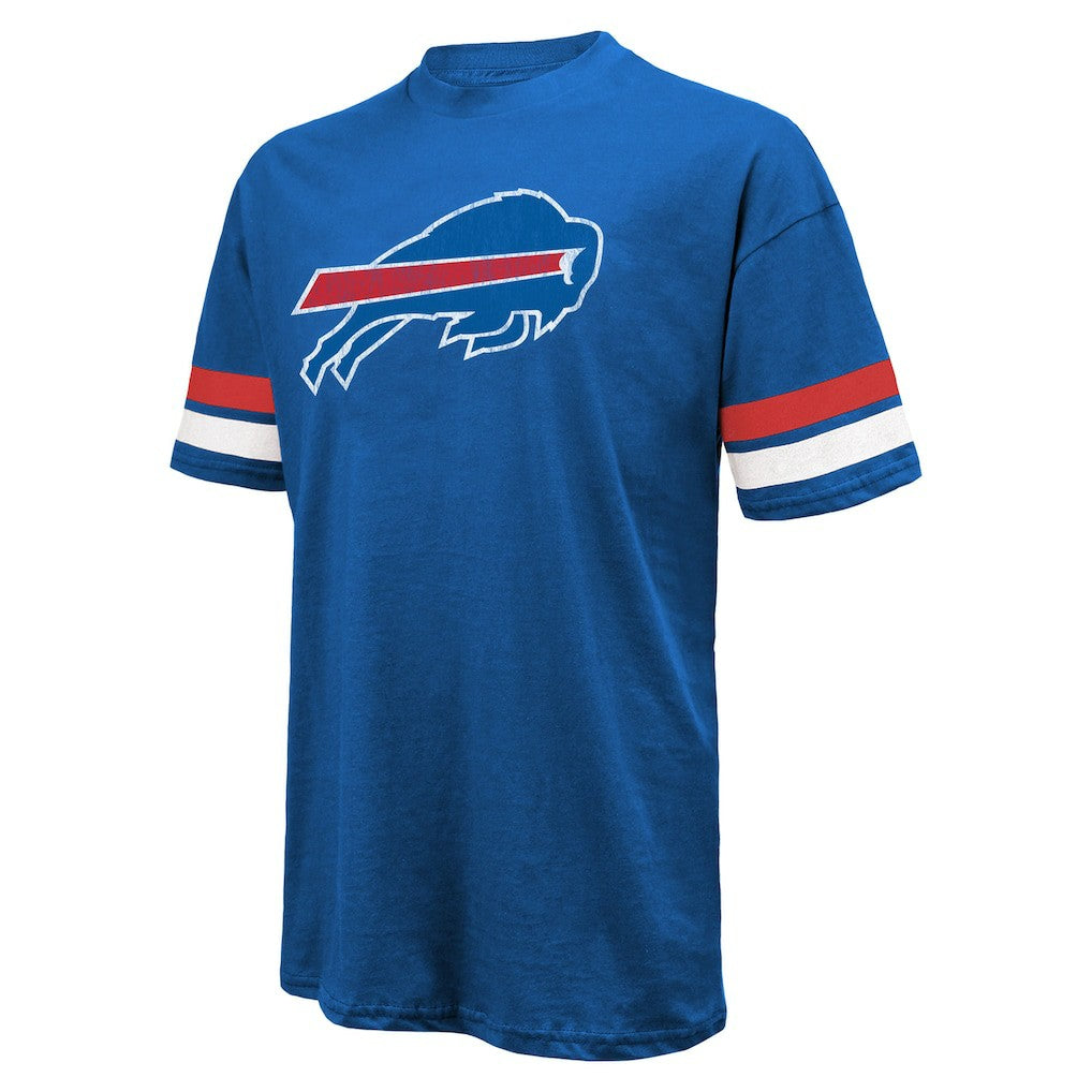 Josh Allen Buffalo Bills Majestic Threads Name & Number Oversize Fit T-Shirt Royal - NFL