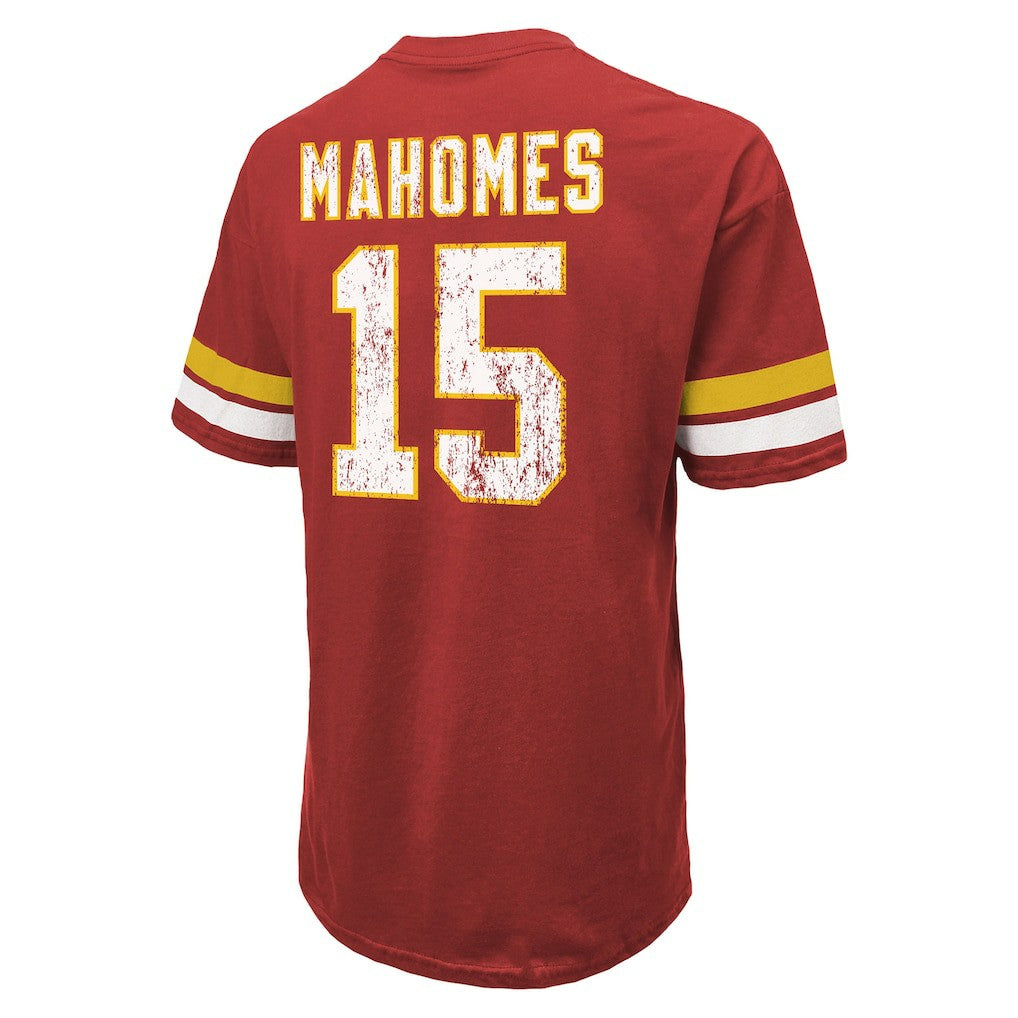 Patrick Mahomes Kansas City Chiefs Majestic Threads Name & Number Oversize Fit T-Shirt Red - NFL