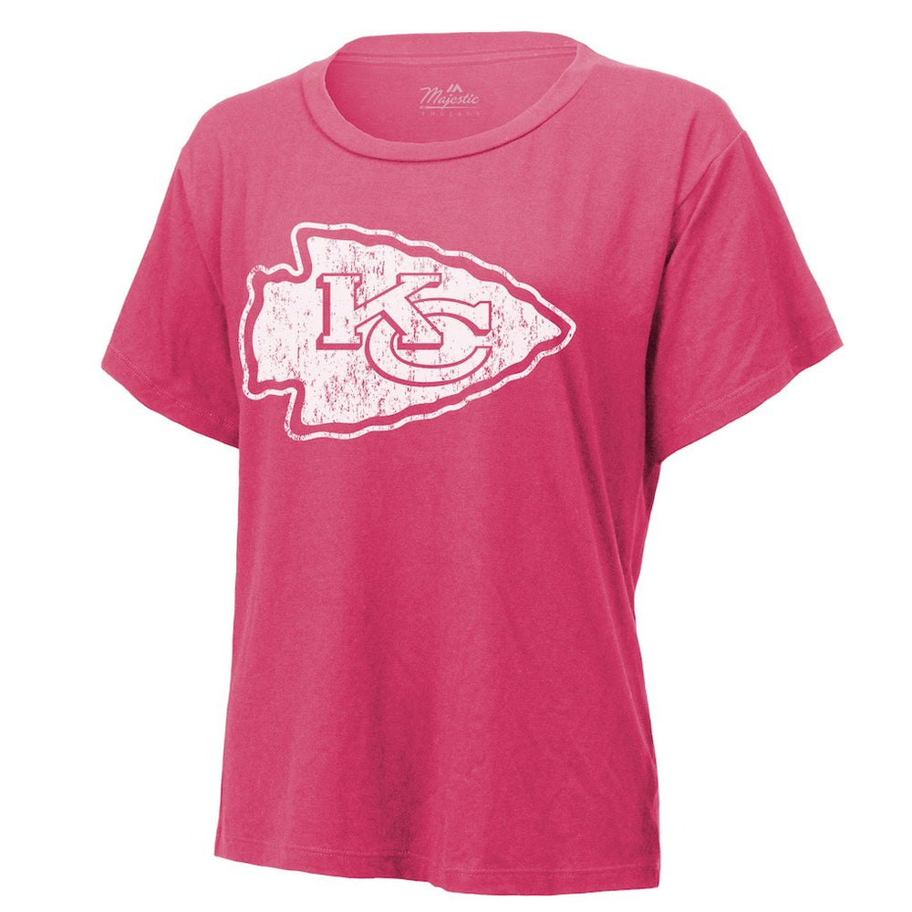Patrick Mahomes Kansas City Chiefs Majestic Threads Women's Name & Number T-Shirt Pink - NFL