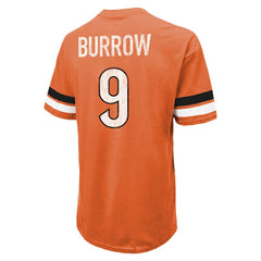 Joe Burrow Cincinnati Bengals Majestic Threads Name & Number Oversize Fit T-Shirt Orange - NFL