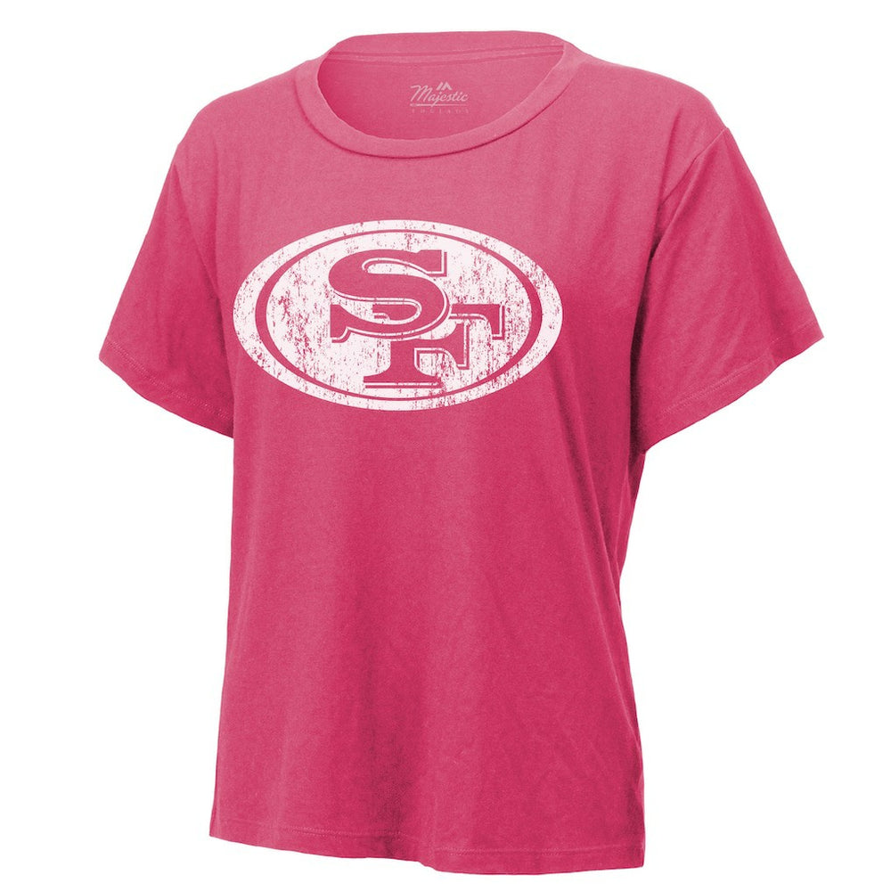 Christian McCaffrey San Francisco 49ers Majestic Threads Women's Name & Number T-Shirt Pink - NFL