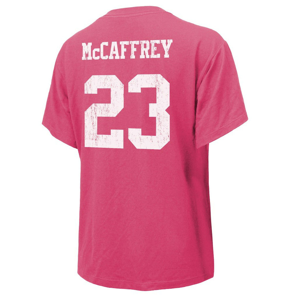 Christian McCaffrey San Francisco 49ers Majestic Threads Women's Name & Number T-Shirt Pink - NFL