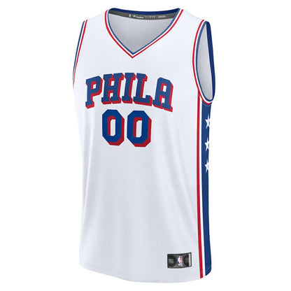 Philadelphia 76ers Fast Break Custom Jersey - Association Edition - White | NBA Jerseys