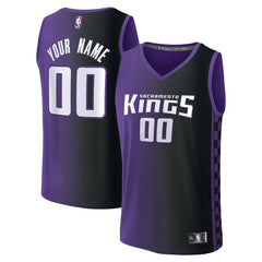 Fanatics - Sacramento Kings Fast Break Custom Jersey - Statement Edition - Purple