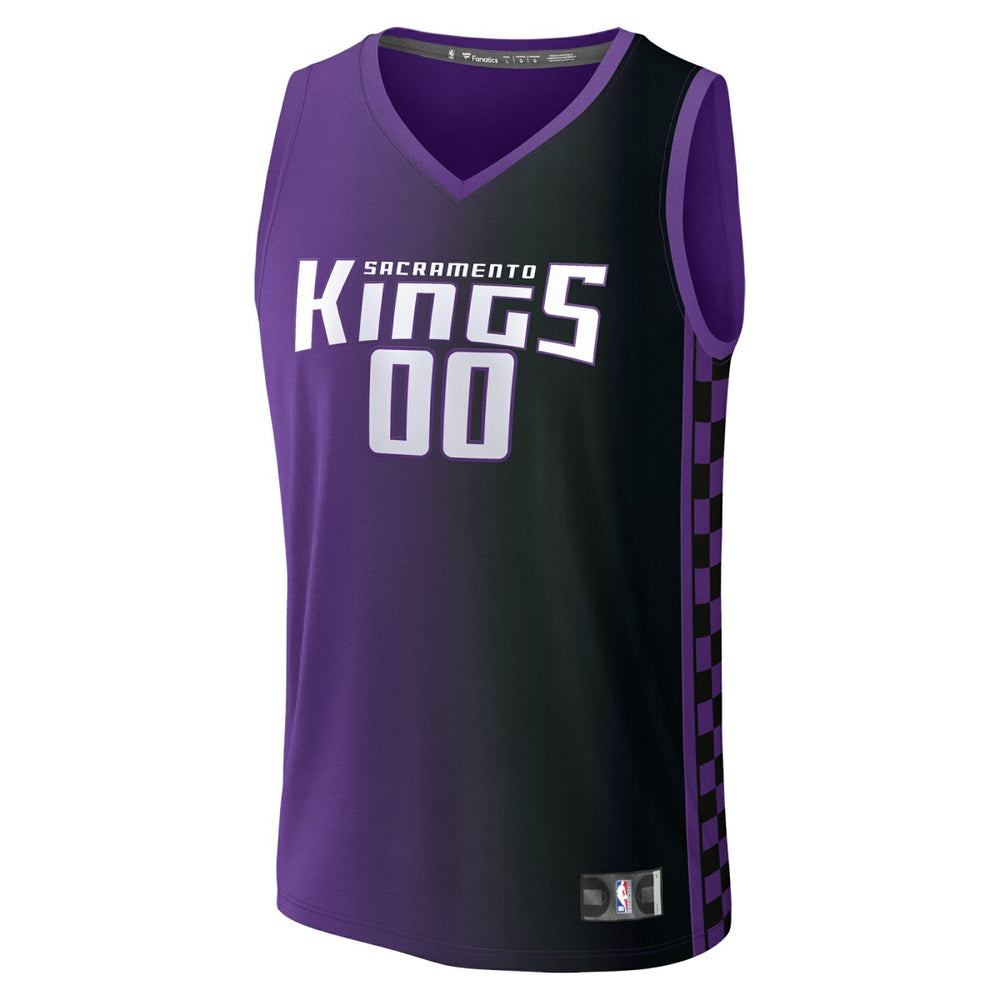 Fanatics - Sacramento Kings Youth Fast Break Custom Replica Jersey - Purple - Statement Edition