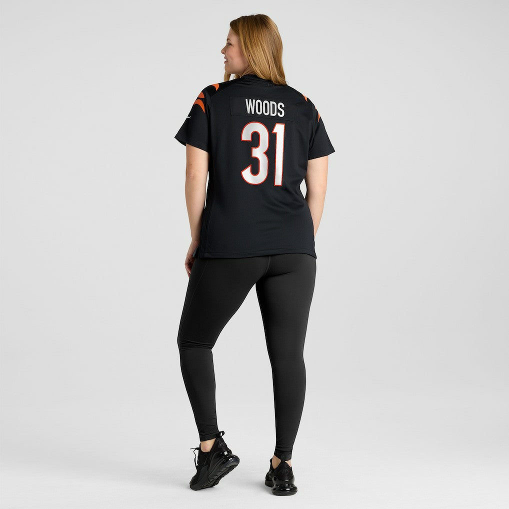 Ickey Woods Cincinnati Bengals Women's Retired Player Game Jersey Black - Nike