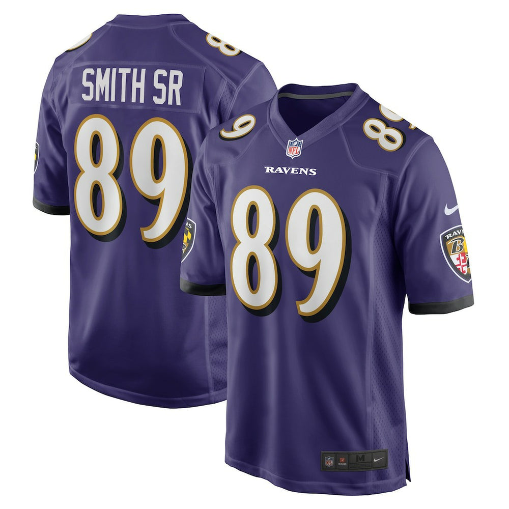 Steve Smith Sr. Baltimore Ravens Retired Player Game Jersey Purple - Nike