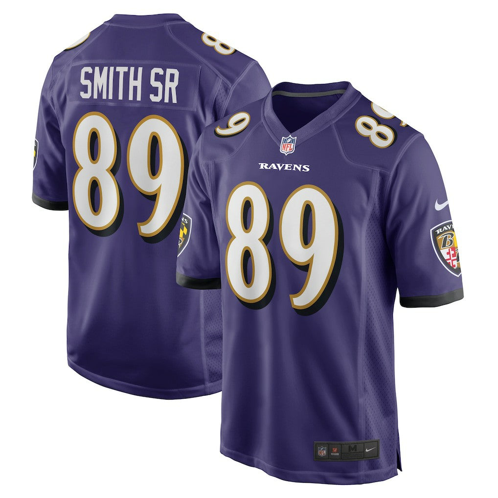 Steve Smith Sr. Baltimore Ravens Retired Player Game Jersey Purple - Nike