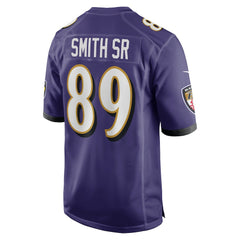 Steve Smith Sr. Baltimore Ravens Retired Player Game Jersey Purple - Nike