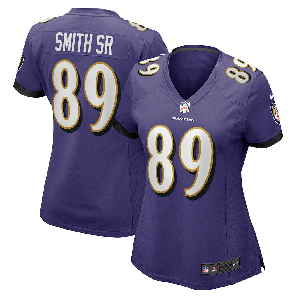 Steve Smith Sr. Baltimore Ravens Women's Retired Player Game Jersey Purple - Nike