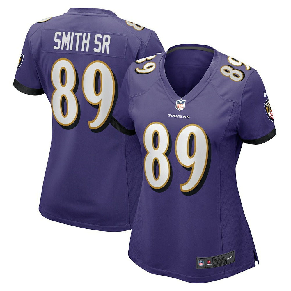 Steve Smith Sr. Baltimore Ravens Women's Retired Player Game Jersey Purple - Nike