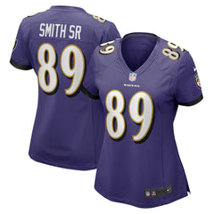 Steve Smith Sr. Baltimore Ravens Women's Retired Player Game Jersey Purple - Nike