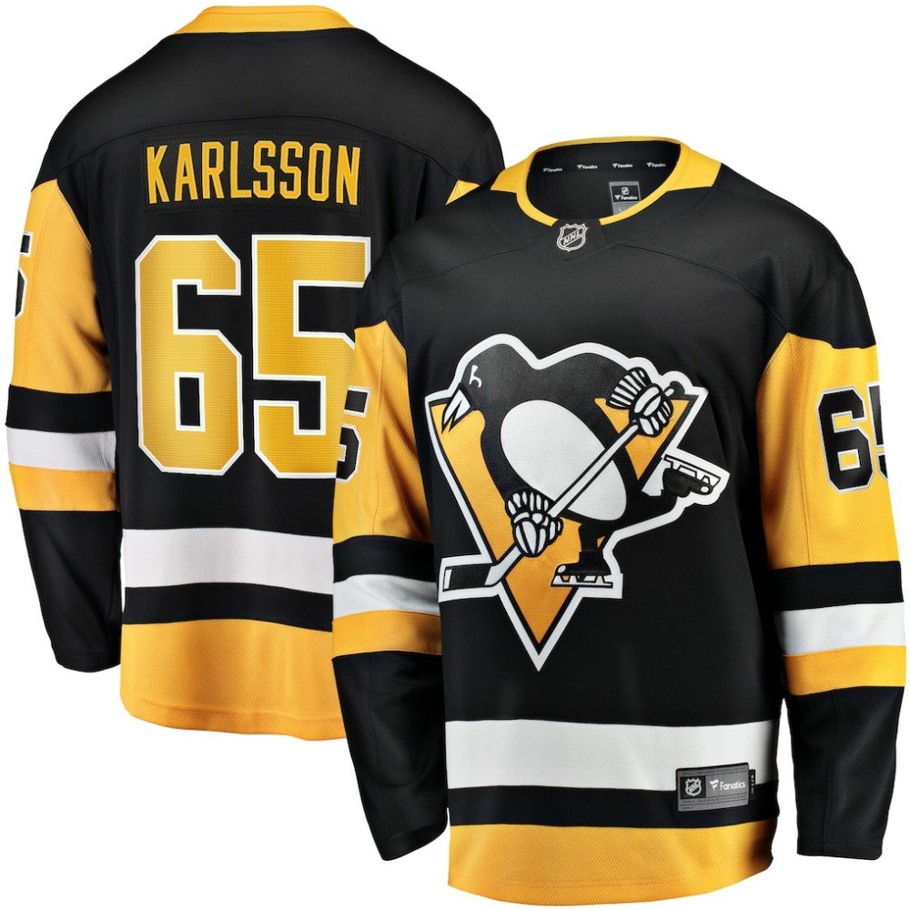 Erik Karlsson Pittsburgh Penguins Fanatics Home Breakaway Jersey - Black | NHL Jerseys
