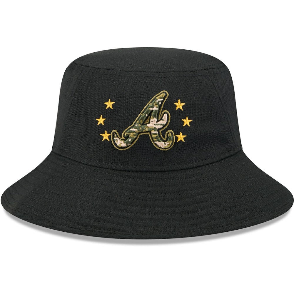 Atlanta Braves New Era 2024 Armed Forces Day Bucket Hat for sale