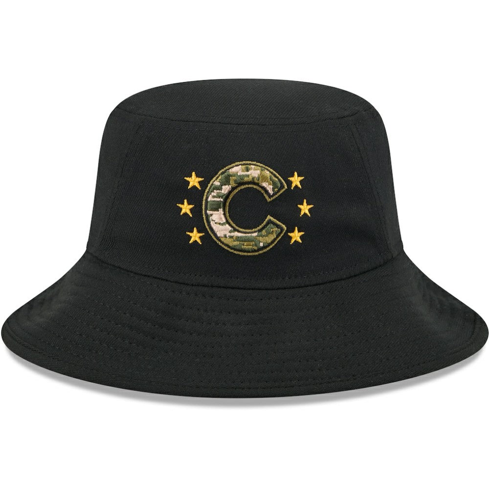 Chicago Cubs New Era 2024 Armed Forces Day Bucket Hat Lifestyle