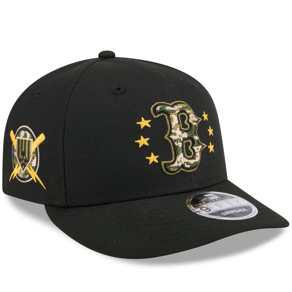 Boston Red Sox New Era 2024 Armed Forces Day Low Profile 9FIFTY Snapback Hat Clearance