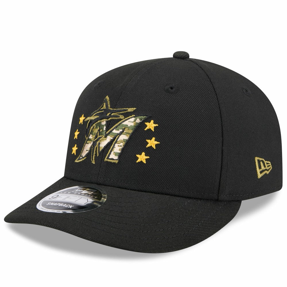Miami Marlins New Era 2024 Armed Forces Day Low Profile 9FIFTY Snapback Hat Near Me