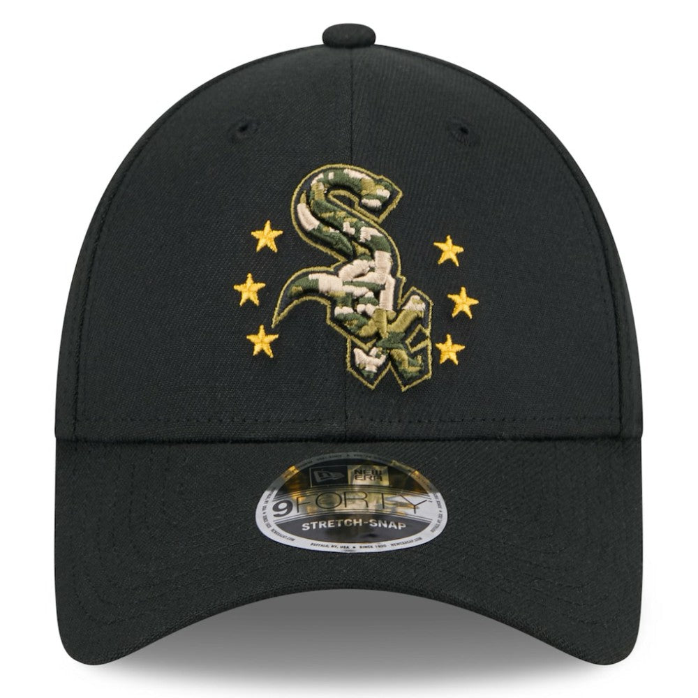 Chicago White Sox New Era 2024 Armed Forces Day 9FORTY Adjustable Hat Lifestyle