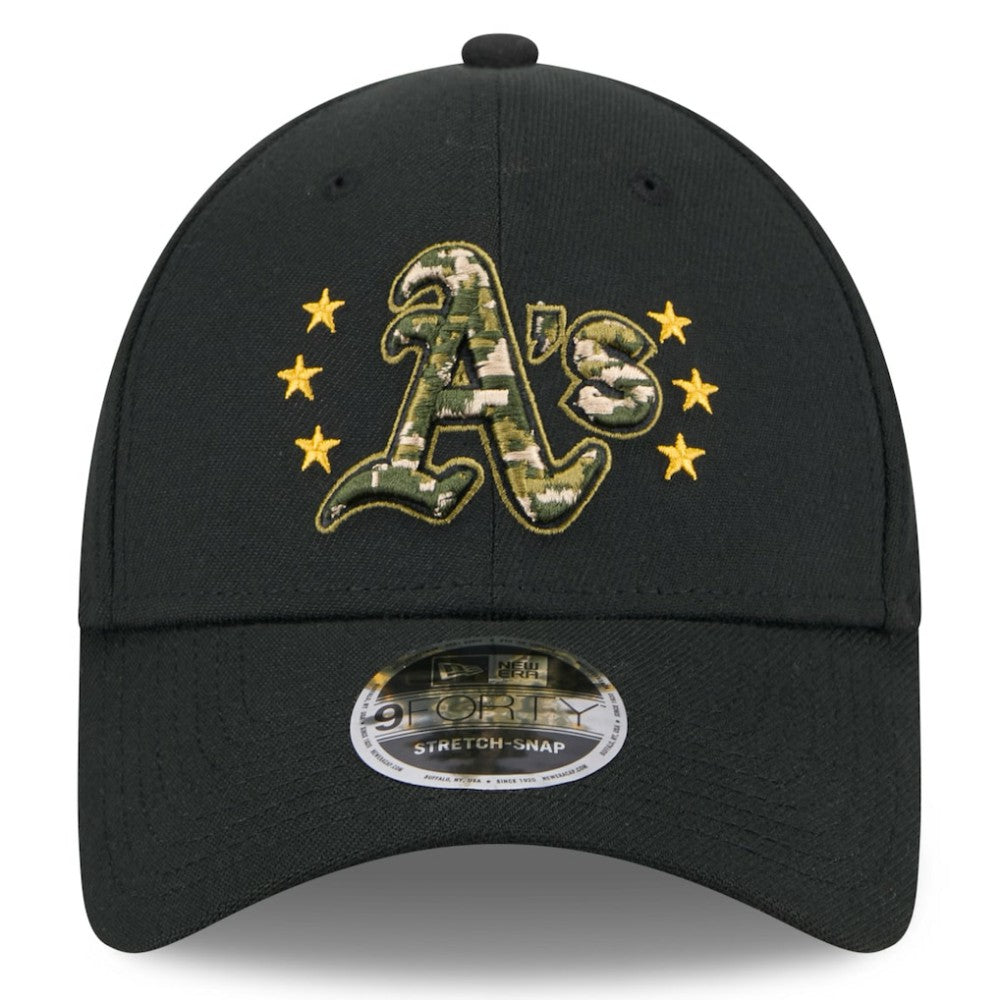 Athletics New Era 2024 Armed Forces Day 9FORTY Adjustable Hat for sale