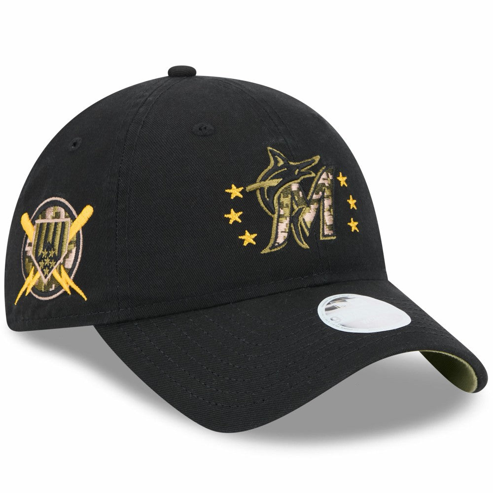 Miami Marlins New Era Women's 2024 Armed Forces Day 9TWENTY Adjustable Hat On Sale