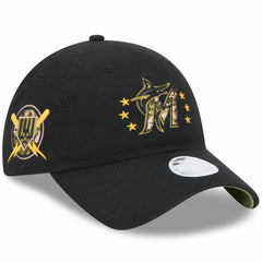 Miami Marlins New Era Women's 2024 Armed Forces Day 9TWENTY Adjustable Hat On Sale