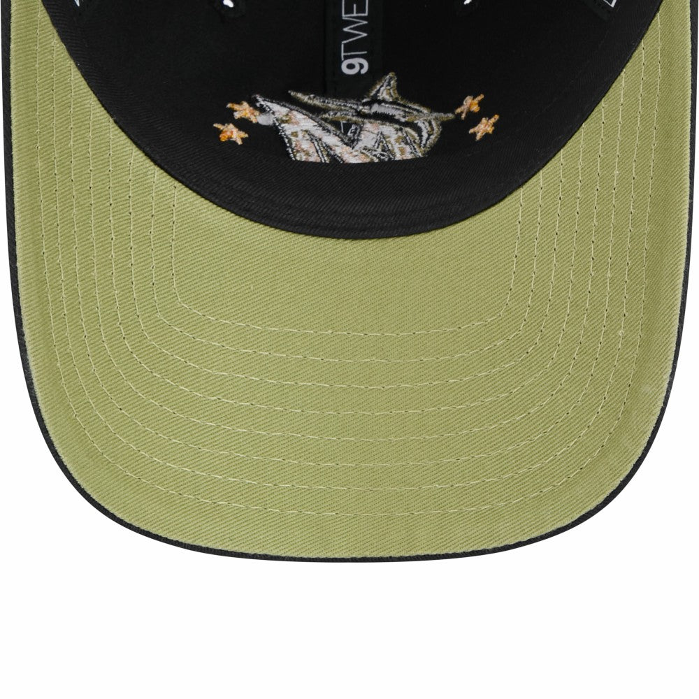 Miami Marlins New Era Women's 2024 Armed Forces Day 9TWENTY Adjustable Hat On Sale