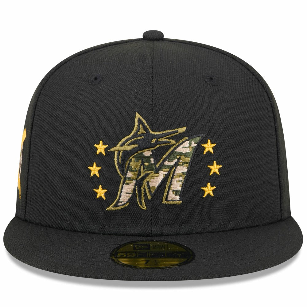 Miami Marlins New Era 2024 Armed Forces Day On-Field 59FIFTY Fitted Hat Near Me