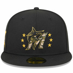 Miami Marlins New Era 2024 Armed Forces Day On-Field 59FIFTY Fitted Hat Near Me
