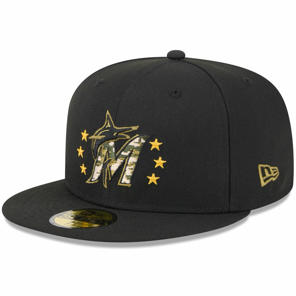 Miami Marlins New Era 2024 Armed Forces Day On-Field 59FIFTY Fitted Hat Near Me
