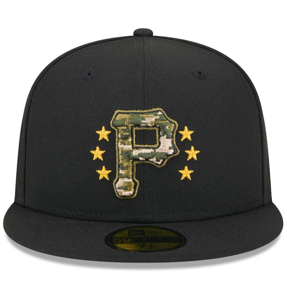 Pittsburgh Pirates New Era 2024 Armed Forces Day On-Field 59FIFTY Fitted Hat Clearance