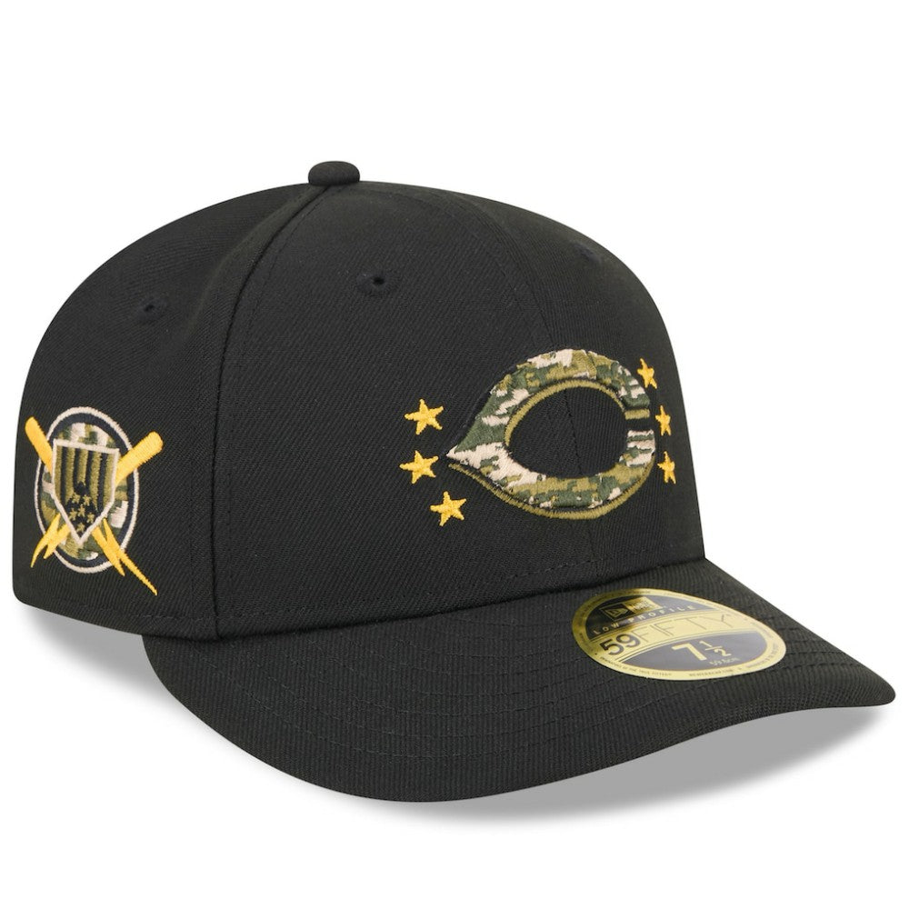 Cincinnati Reds New Era 2024 Armed Forces Day Low Profile 59FIFTY Fitted Hat Lifestyle