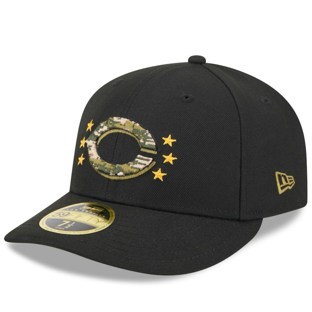 Cincinnati Reds New Era 2024 Armed Forces Day Low Profile 59FIFTY Fitted Hat Lifestyle