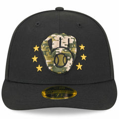Milwaukee Brewers New Era 2024 Armed Forces Day Low Profile 59FIFTY Fitted Hat Clearance