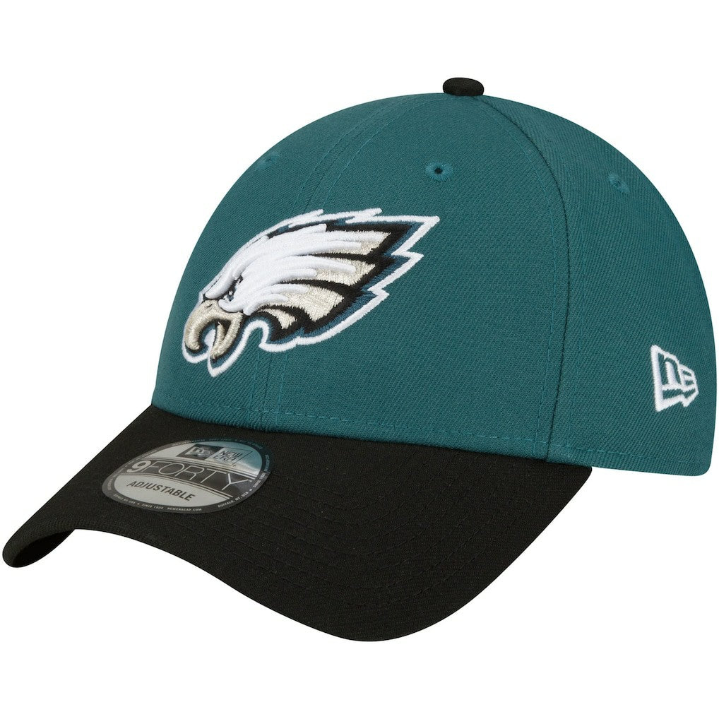 Philadelphia Eagles New Era The League Two-Tone 9FORTY Adjustable Hat Midnight Green/Black - NFL