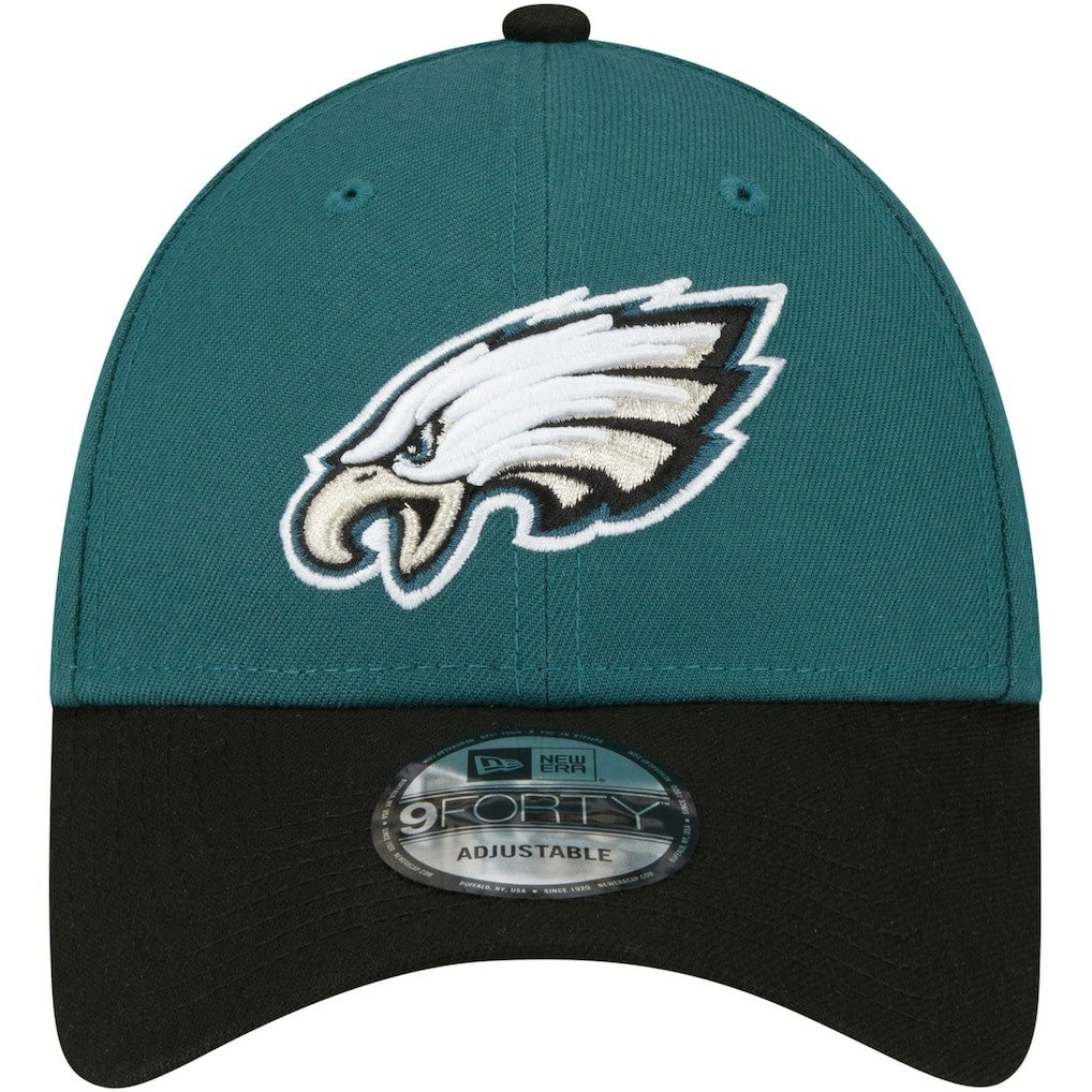 Philadelphia Eagles New Era The League Two-Tone 9FORTY Adjustable Hat Midnight Green/Black - NFL
