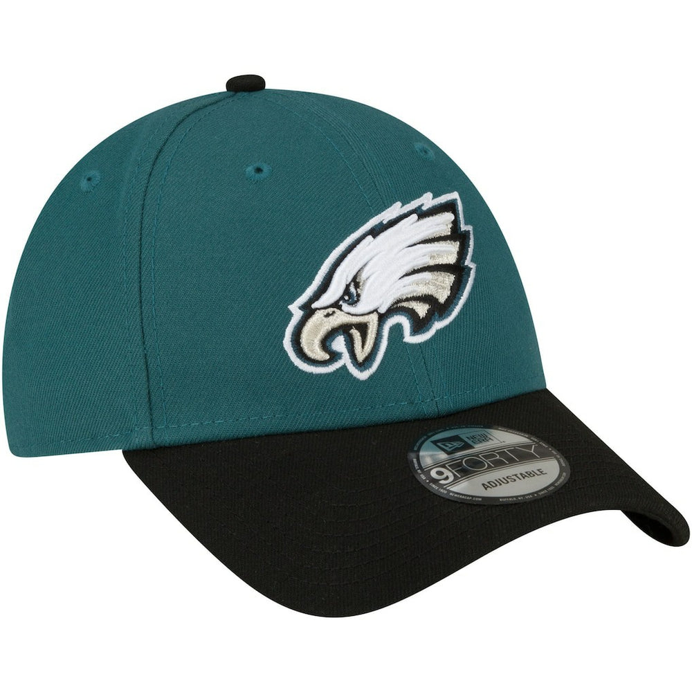 Philadelphia Eagles New Era The League Two-Tone 9FORTY Adjustable Hat Midnight Green/Black - NFL