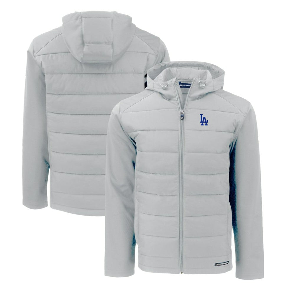 Los Angeles Dodgers Cutter & Buck Evoke Hybrid Eco Softshell Recycled Full-Zip Hoodie discount